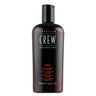 American Crew Sochlar va tana uchun parvarish vositasi Romashka+qarag'ay 3 in 1 250 ml