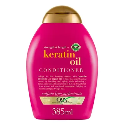 OGX Keratin moyi bilan sochlar mo'rtligiga qarshi konditsioner 385 ml