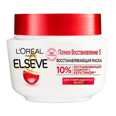 L'oreal ELSEVE полное восстановление 5 Маска для повреждённых и ослабленных волос, 300 мл