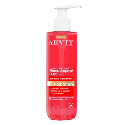 Aevit BY LIBREDERM гель мицеллярный очищающий Basic Care для всех типов кожи 200 мл
