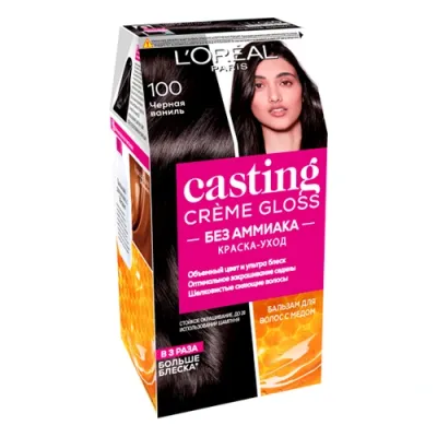 L'Oreal CASTING L'Oreal Краска для волос CASTING Creme Gloss тон 100 Черная ваниль