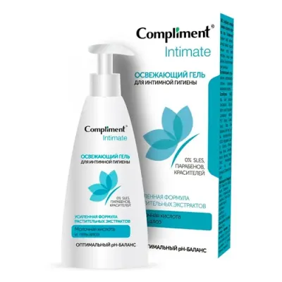 Compliment Intimate Освежающий гель для интимной гигиены, 250мл