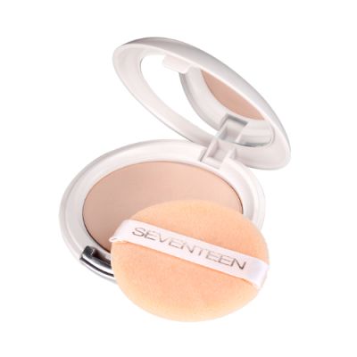 Seventeen Компактная шелковая пудра для лица Natural Silky Compact Powder 07 Слоновая кость