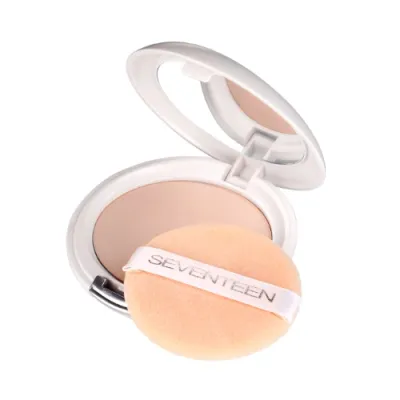 Seventeen Компактная шелковая пудра для лица Natural Silky Compact Powder 07 Слоновая кость
