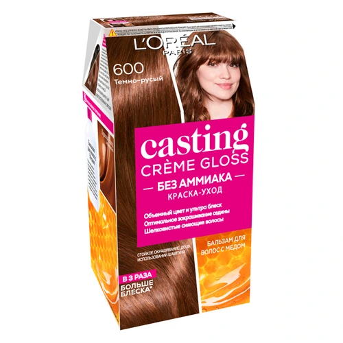 L'Oreal CASTING L’Oréal Paris Краска-уход для волос Casting Creme Gloss, оттенок 600, Темно-русый