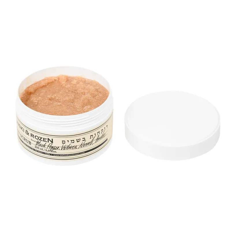 Zielinski & Rozen Body scrub Black pepper, Amber, Neroli   Скраб для тела Черный перец, Амбра, Нероли 200мл — 2