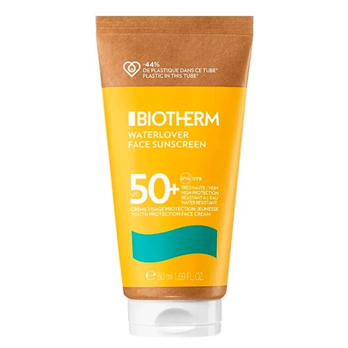 Biotherm Waterlover SPF50+ солнцезащитный крем для лица для сохранения молодости 50мл