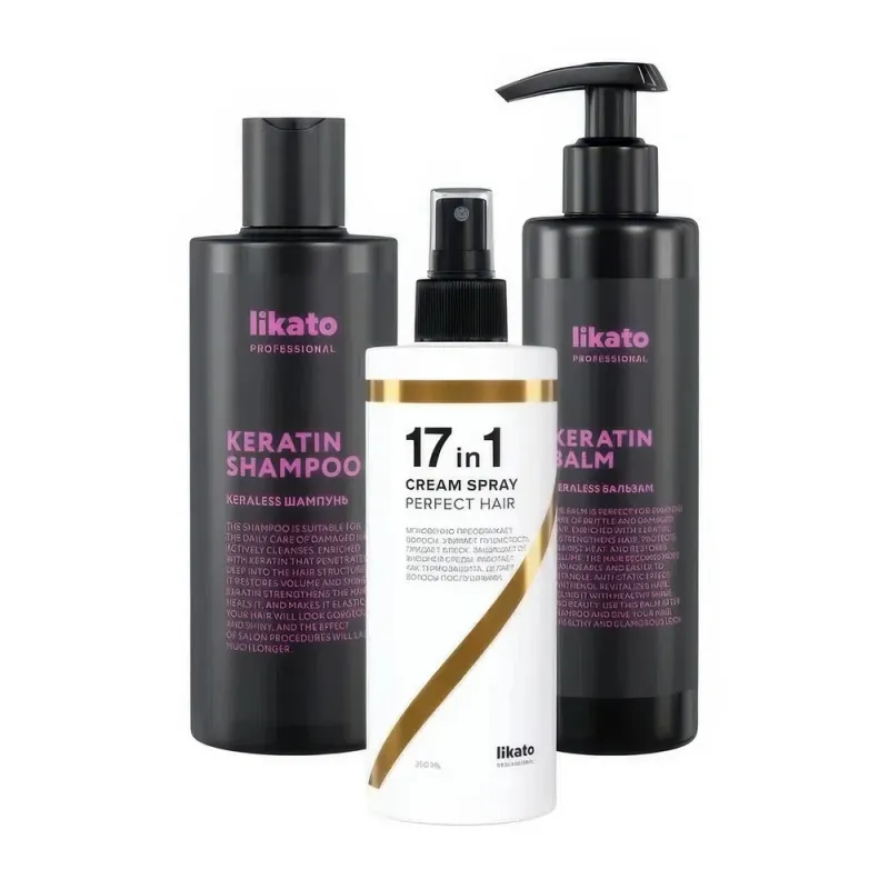 Likato Подарочный набор для волос Keratin Hair Gloss 3х250мл 4шт