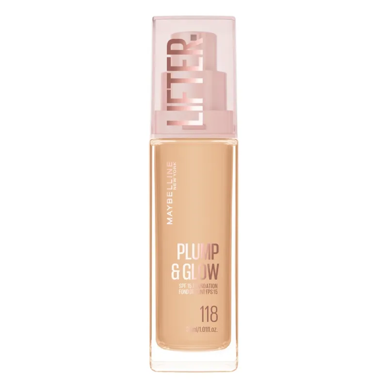 Maybelline Тональный крем Maybelline New York Lifter Plump&Glow Foundation SPF15 оттенок 118 30 мл — 2