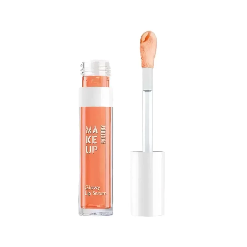Make up Factory Glowy Lip Serum shade 30 Pretty Orange Блеск-масло для губ Glowy Lip Serum тон 30 Прекрасный апельсин