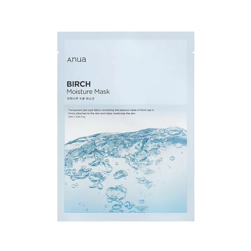 ANUA Birch Moisture Sheet Mask Увлажняющая тканевая маска с экстрактом березового сока 25ml