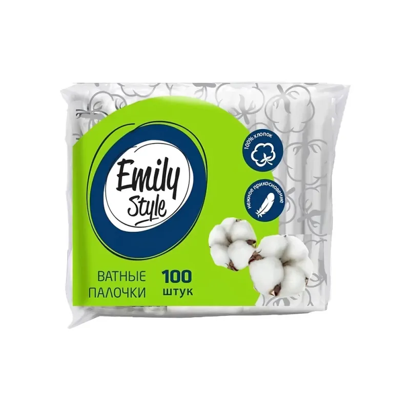 Exxe Emily Style ватные палочки пакет 100шт с зиплоком