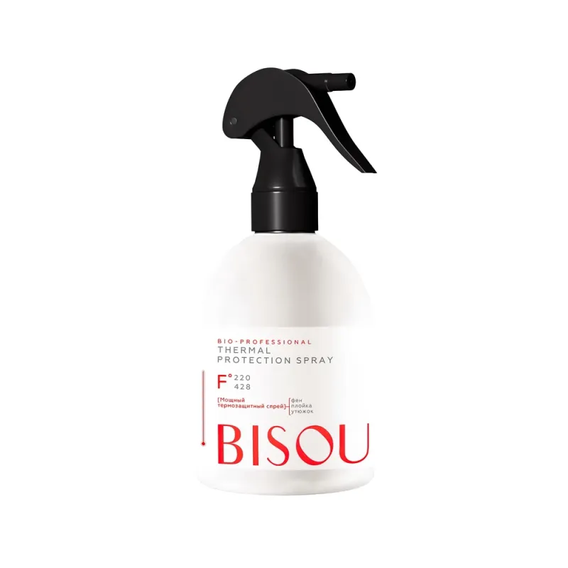 BISOU Bio-Professional,Термозащитный спрей, защита до 220С, 285мл