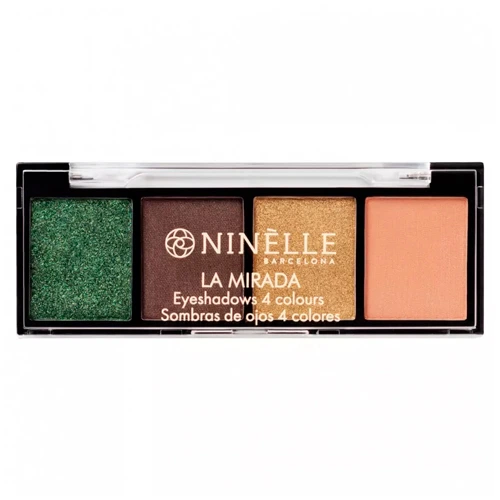 NINELLE Тени для век 4 оттенка LA Mirada №506 сияющий зеленый