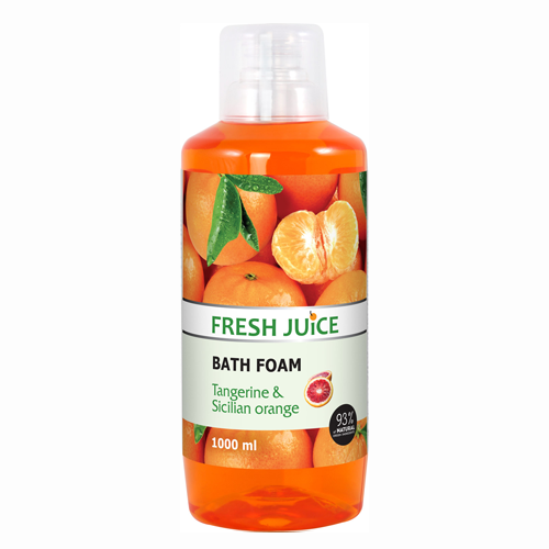 Fresh Juice Пена для ванн Tangerine & Sicilian Orange, 1000 мл