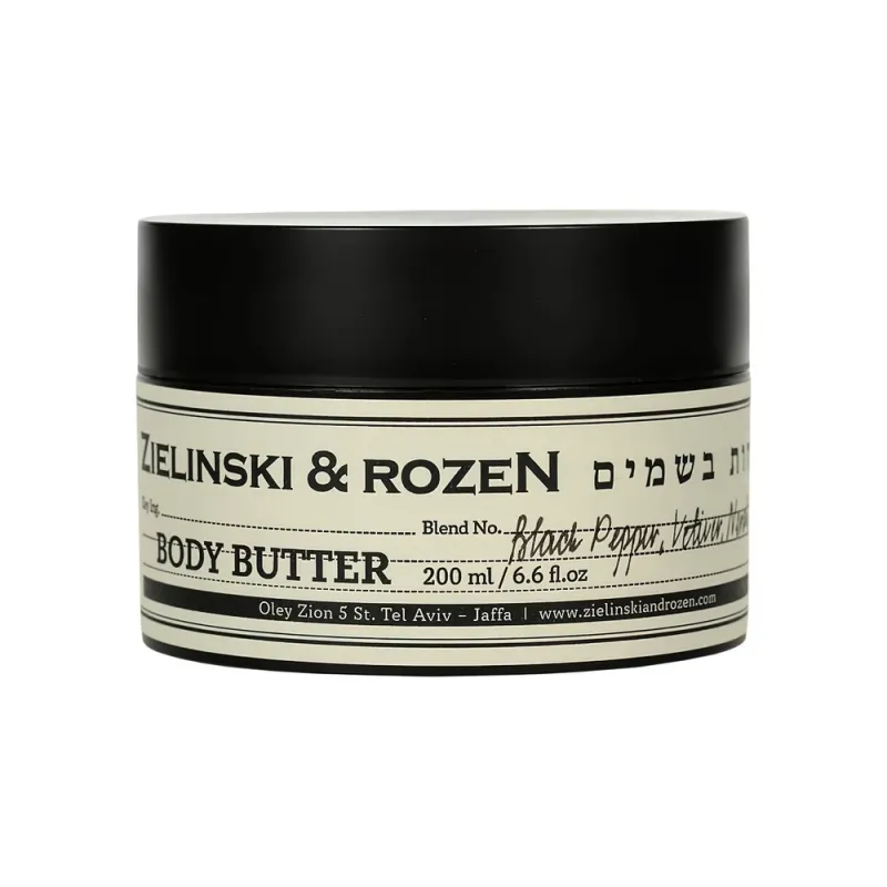 Zielinski & Rozen Body butter Black Pepper, Vetiver, Neroli, Amber Крем масло для тела Черный Перец, Ветивер, Нероли, Амбра 200мл