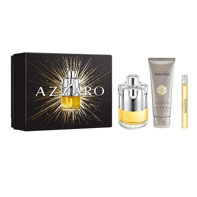 AZZARO Men's Wanted Gift Set Fragrances