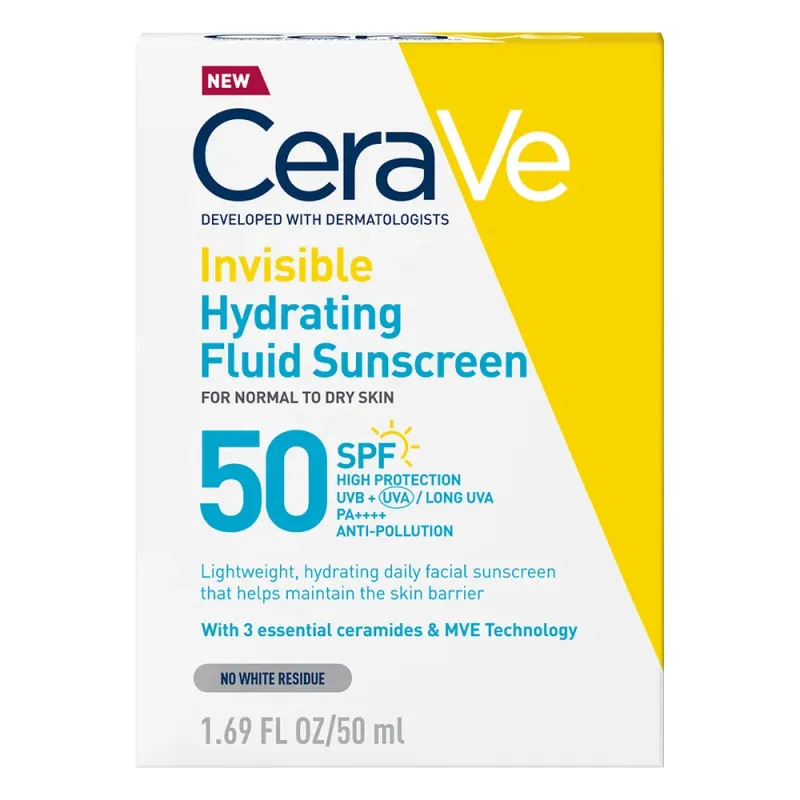 CeraVe Солнцезащитный увлажняющий флюид для лица SPF 50, 50мл — 2