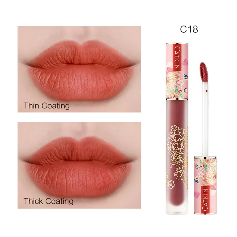 CATKIN PRETTY LIGHTNESS LIQUID LIPSTICK Lab uchun suyuq yaltiroq C18 Grapefruit 2g