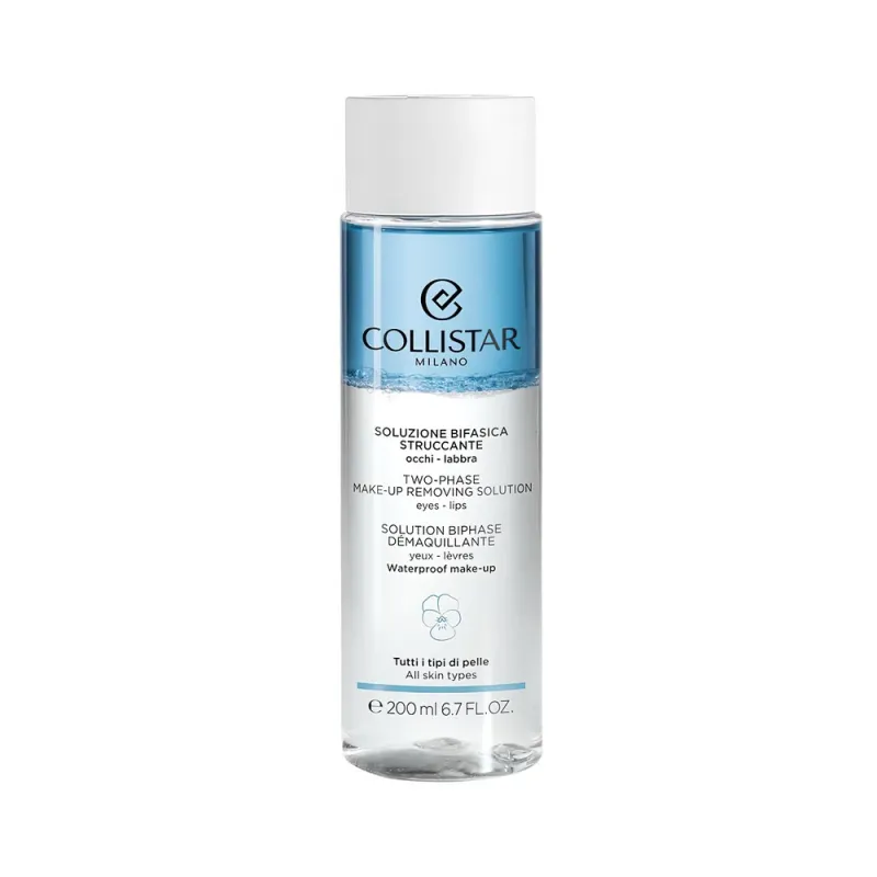 COLLISTAR TWO PHASE MAKE UP REMOVING SOLUTION Makiyajni olish uchun ikki fazali vosita 200 ml