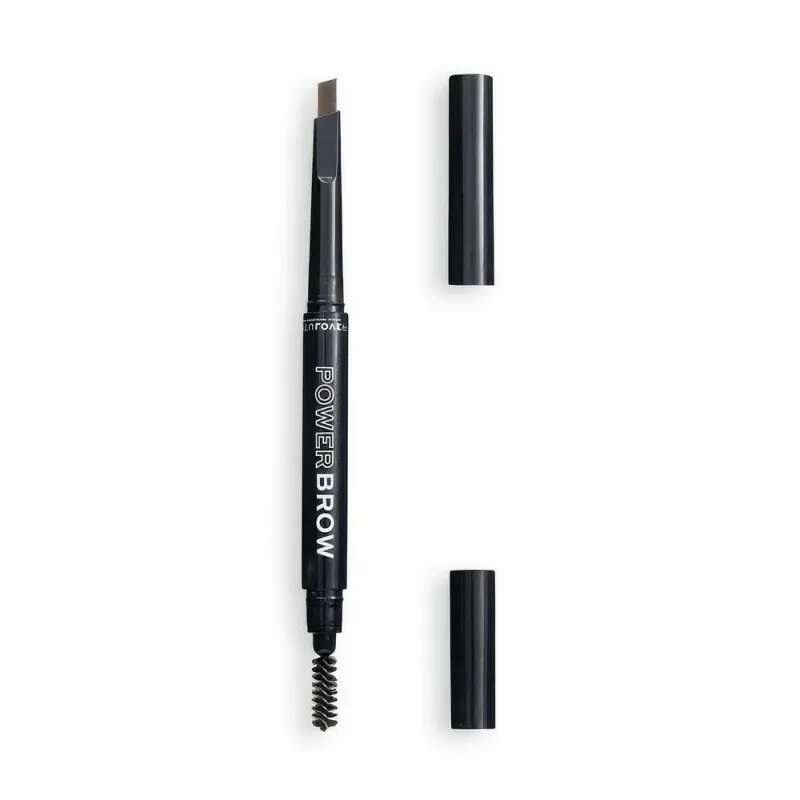REVOLUTION RELOVEREVOLUTION КОНТУРНЫЙ КАРАНДАШ СО ЩЕТОЧКОЙ POWER BROW Brown
