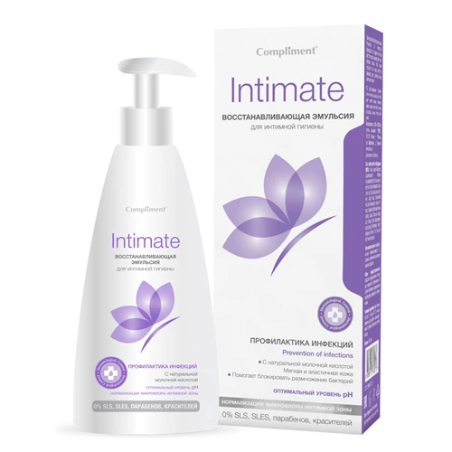 Compliment Intimate Восстанавливающая Эмульсия для интимной гигиены 250 мл