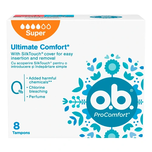 o.b.® Тампоны ProComfort супер 8 шт
