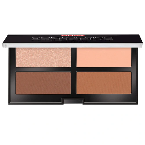 Pupa Набор для скульптурирования лица Contouring & Strobing Palette тон 03 Темная кожа