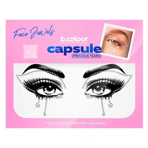 7DAYS Face Jewels Стразы для лица Precious tears, 1 шт (серебро)