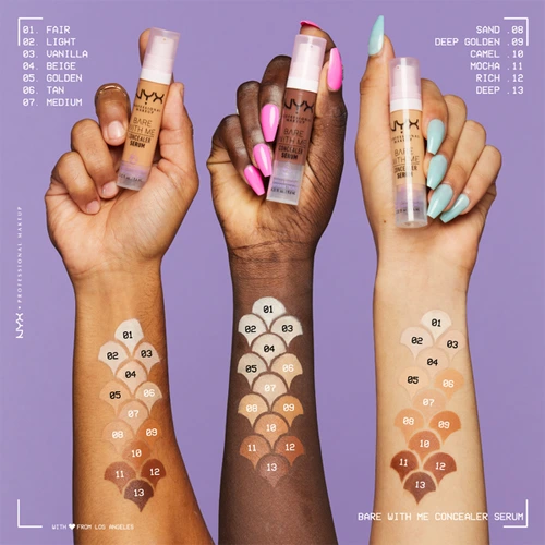NYX PMU NYX PM Ухаживющая сыворотка-консилер для лица и тела Bare With ME №02 Light 9.6 мл — 4